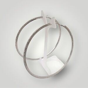 3.75” Rhinestone Hoops